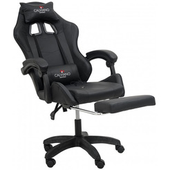Игровое кресло Calviano 1583 (черное, вибромассажное)