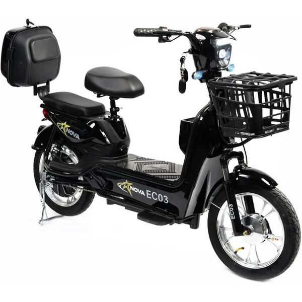 Электровелосипед NOVA EC-03 черный (без цепи)