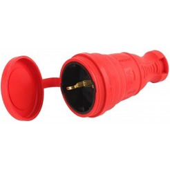 Розетка ЭРА R8-RED-IP44