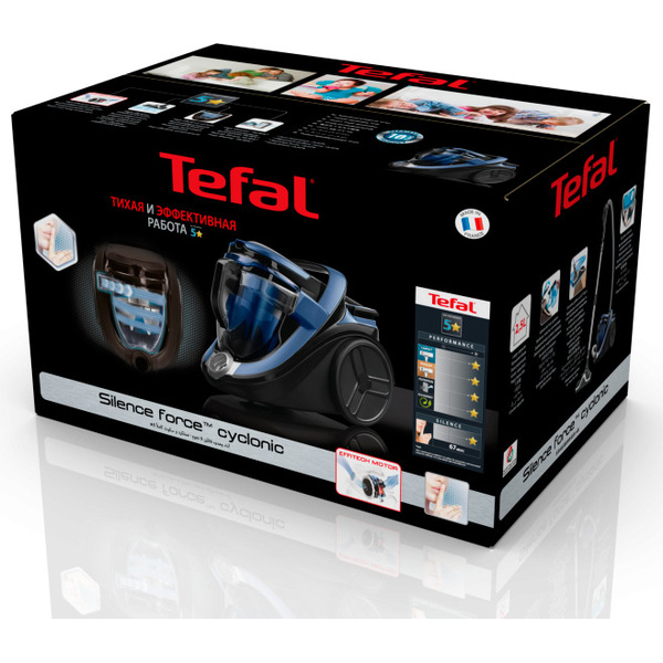 Пылесос с контейнером TEFAL SILENCE FORCE CYCLONIC 4A TW7621EA