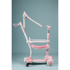 Самокат детский Ricos T-Rex JSCML603B (белый/розовый)