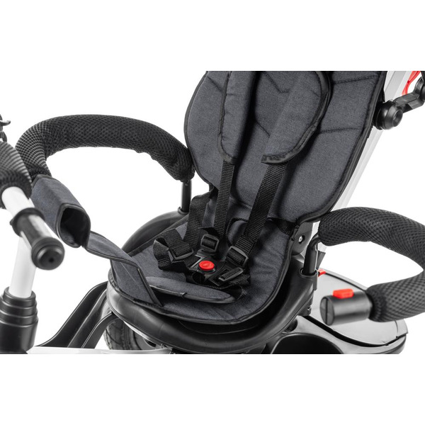 Трехколесный велосипед с ручкой NINO 6688 (серый)