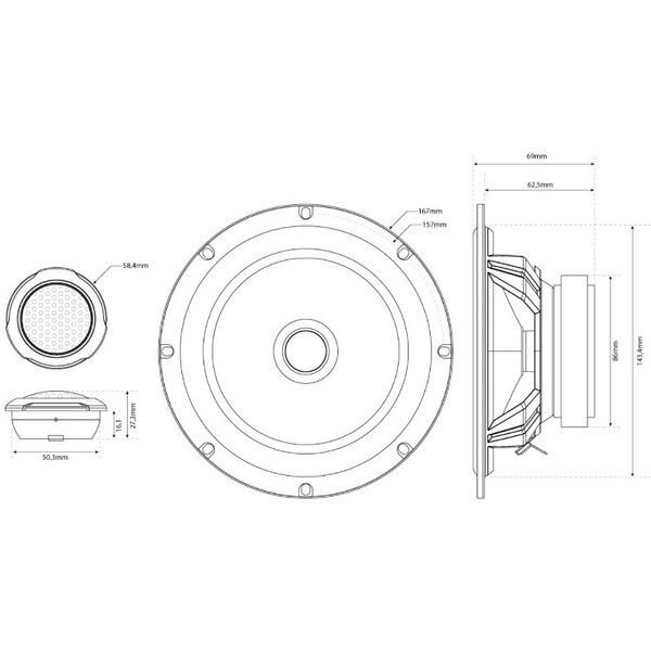 Автоакустика MTX TX265S