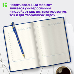 Ежедневник Berlingo Silver Pristine A5 / UD0_82503 (160л, синий)