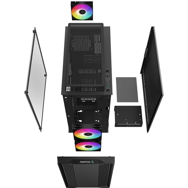 Корпус DeepCool CC360 ARGB R-CC360BK-PF650-R-1