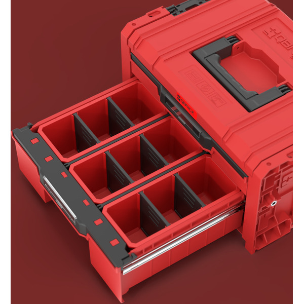 Ящик для инструментов Qbrick System PRO Drawer 2 Toolbox 2.0 Expert Red Ultra SKRQPROD2E2CCZEPG001