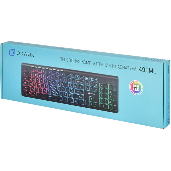 Клавиатура Oklick 490ML (черный)