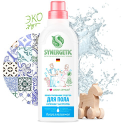 Средство для пола SYNERGETIC "Нежная чистота" антибактериальное, 750мл (101754)