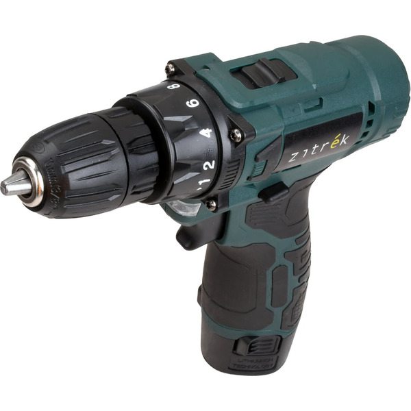 Дрель-шуруповерт Zitrek Green 12V Plus 085-1014 (с 2-мя АКБ)