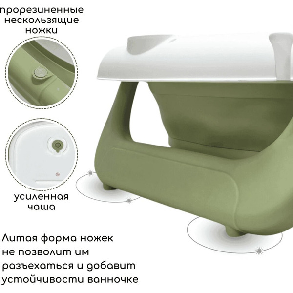 Ванночка детская складная Bubago Felice BG 149-3 Green