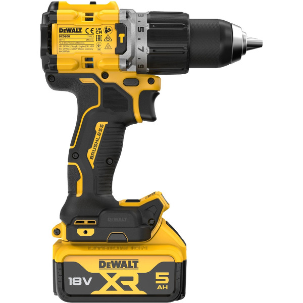 Ударная дрель-шуруповерт DeWalt DCD805P2T (с 2-мя АКБ, кейс)