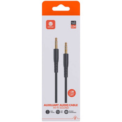Кабель Vipfan L04 3.5 мм - 3.5 мм (1 м, черный)