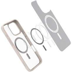 Чехол для телефона Spigen Ultra Hybrid Mag Magsafe для iPhone 16 Pro ACS08138 (Frost Natural Titanium)