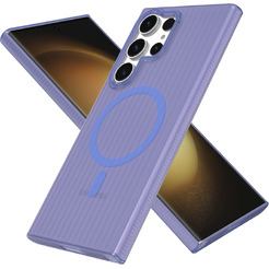 Задняя накладка CASE Translucent Strip Samsung Galaxy S23 Ultra, синий