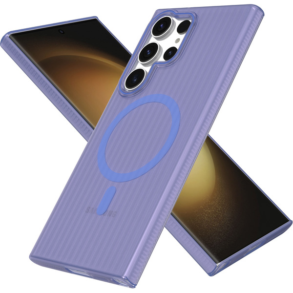 Задняя накладка CASE Translucent Strip Samsung Galaxy S23 Ultra, синий