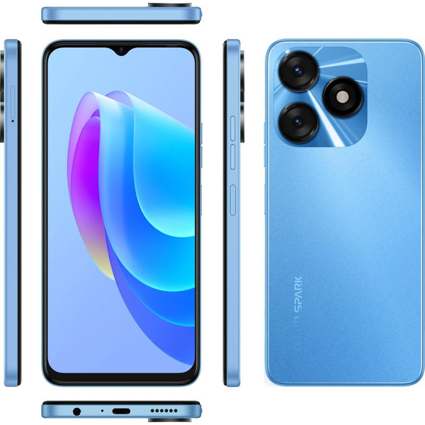 Смартфон Tecno Spark 10 (KI5q) 4GB/128GB Meta Blue