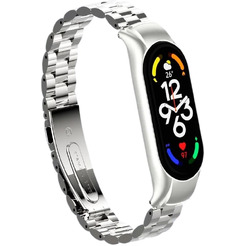 Ремешок Bingo Stainless для XIAOMI Mi Band 7 (серебристый)