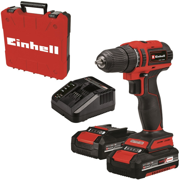 Дрель-шуруповерт Einhell TE-CD 18/40 Li BL (4513995) с 2-мя АКБ, кейс