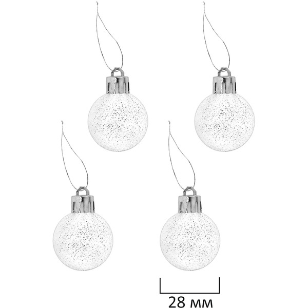 Шары елочные ЗОЛОТАЯ СКАЗКА Red and White Shine 592589 (красный/белый)