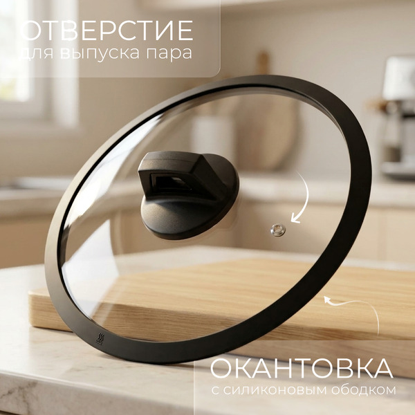 Крышка стеклянная Sundays Home SB28 (28см)