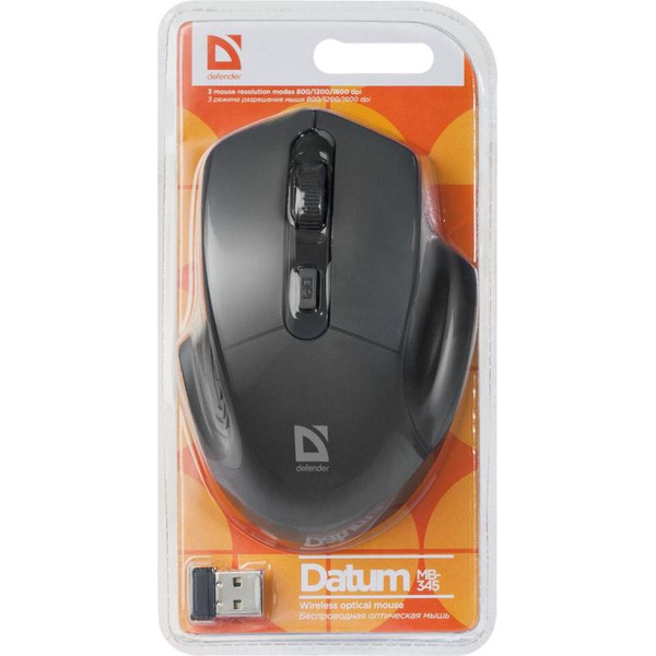 Беспроводная оптическая мышь Defender Datum MB-345 черный