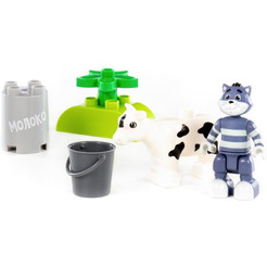 Конструктор Полесье Макси Простоквашино. Матроскин с коровой Муркой 23333
