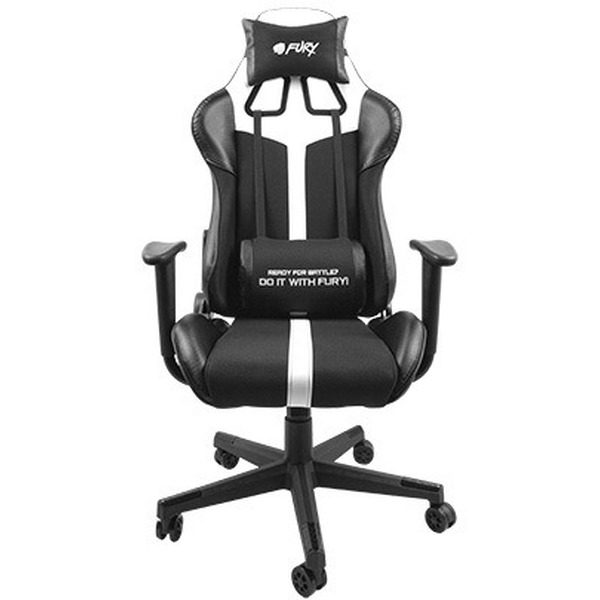 Кресло игровое Fury Avenger XL (NFF-1712) Black-White