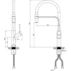Смеситель Esko K50GB