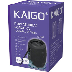 Беспроводная колонка Kaigo BT10T (черный)