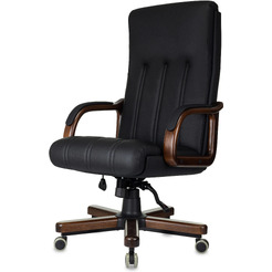 Офисное кресло Бюрократ T-9932Walnut (черный, экокожа)