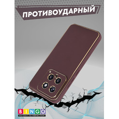 Бампер Bingo Gold Line для XIAOMI 14 Бордовый