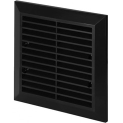 Решетка с сеткой от насекомых Awenta Classic T40aCZ 17x17 (черный)