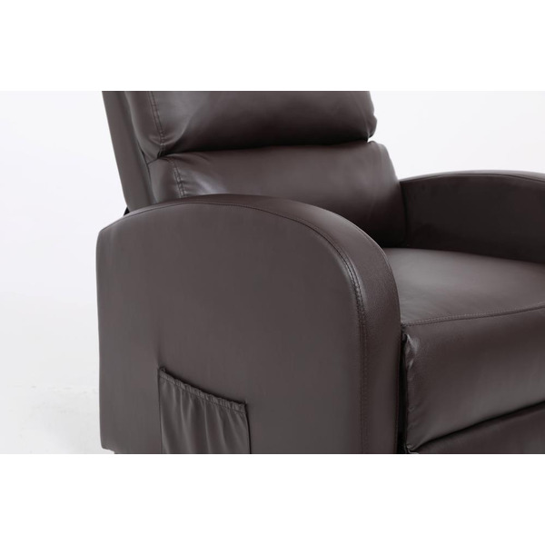 Кресло вибромассажное Calviano 2164 (экокожа, коричневый)