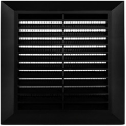 Решетка с сеткой от насекомых Awenta Classic T40CZ 17x17 (черный)