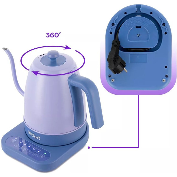 Электрочайник для варки кофе Kitfort КТ-6613
