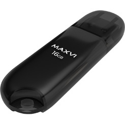 USB флеш-накопитель Maxvi P1 16GB (черный)