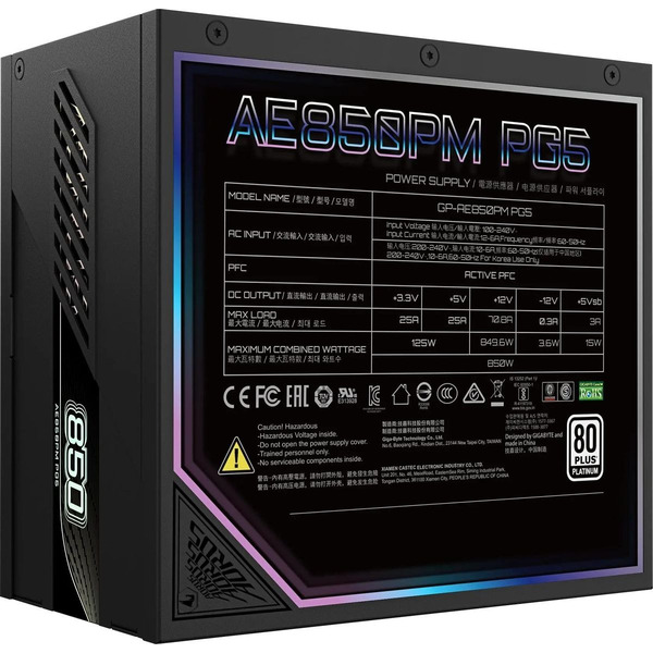 Блок питания Gigabyte GP-AE850PM PG5