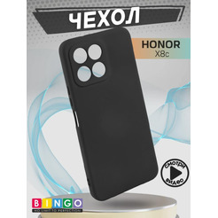 Бампер Bingo Liquid TPU для HONOR X8c  (черный)