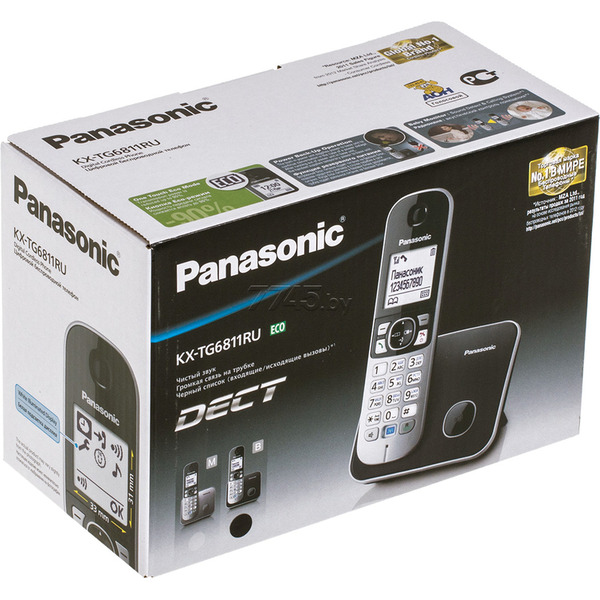 Телефон стандарта dect PANASONIC KX-TG6811RUB