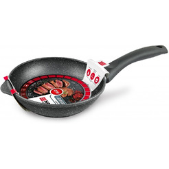 Сковорода НМП Каменная Черный гранит 18118у