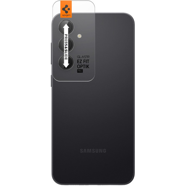 Защитное стекло Spigen Optik TR EZ Fit camera protector для Samsung Galaxy S23 FE AGL06987 (2шт)