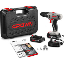 Дрель-шуруповерт Crown CT21055L-1.5 BMC (с 2-мя АКБ, кейс)