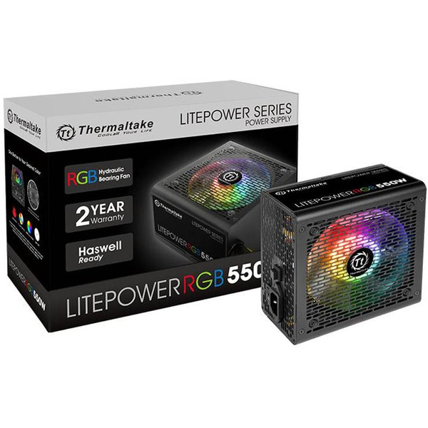 Блок питания для компьютера Thermaltake ATX 550W Litepower RGB 550 PS-LTP-0550NHSANE-1