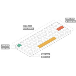 Клавиатура Nuphy AIR60 V2 Ionic White Moss Switch (AIR60v2-IW-25)