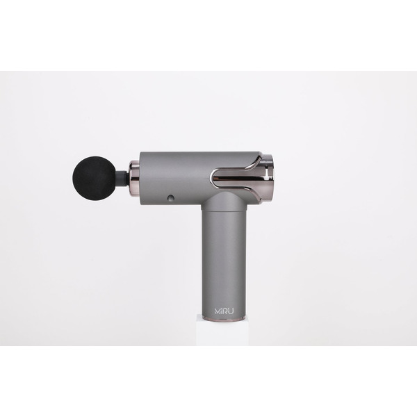 Перкуссионный массажер Miru BM-19 (4 насадки, серый)