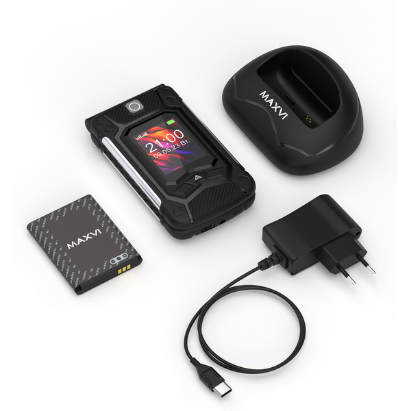 Мобильный телефон Maxvi E10ds (черный)