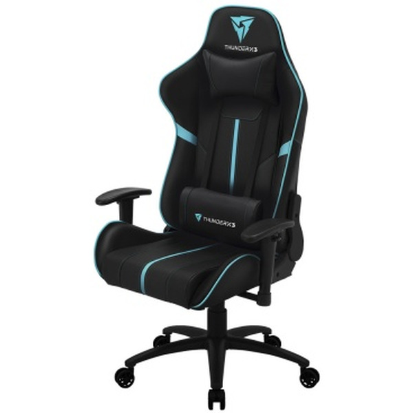 Кресло компьютерное THUNDERX3 BC3 Classic Black-Cyan AIR