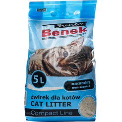 Наполнитель для туалета Super Benek Компакт (5л)