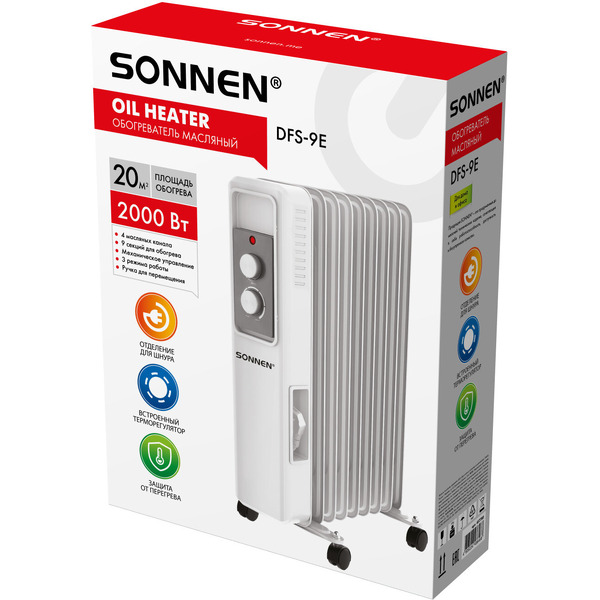 Масляный радиатор Sonnen DFS-9E