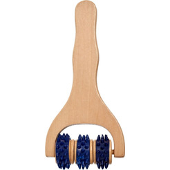 Деревянный массажёр для тела с тремя роликами BRADEX KZ 0958